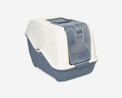 Netta Maxi Cat Litter Box - 66 x 49 x 50 cm/Dark Blue